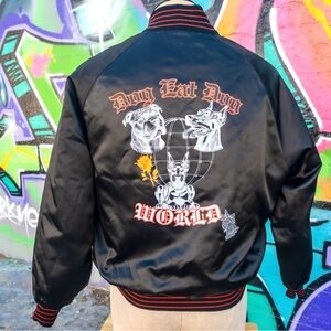 DOG EAT DOG World Vintage Bomber size Large | Black & Red